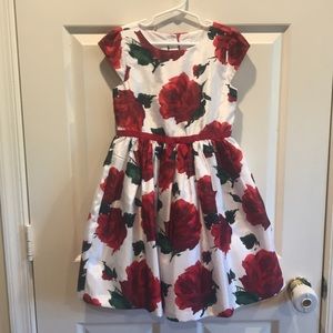 Red rose perfect holiday dress